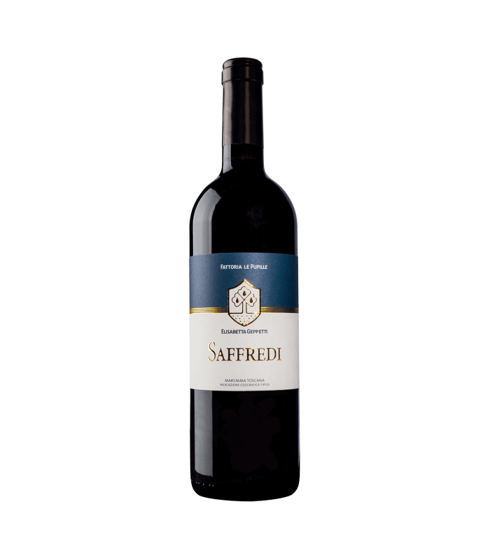 Saffredi Maremma IGT 2021 Dunkles Granat mit violettem Schimmer. Geniales Bouquet