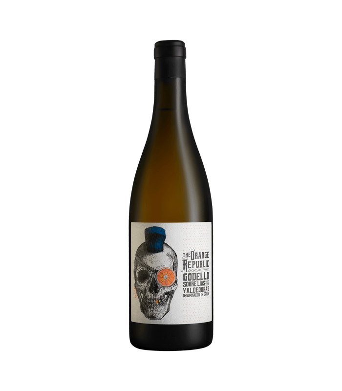The Orange Republic Godello Valdeorras DO 2022 Brillantes Strohgelb mit grün schimmernden Reflexen. Herrlich duftendes Bouquet mit Aromen von Mango