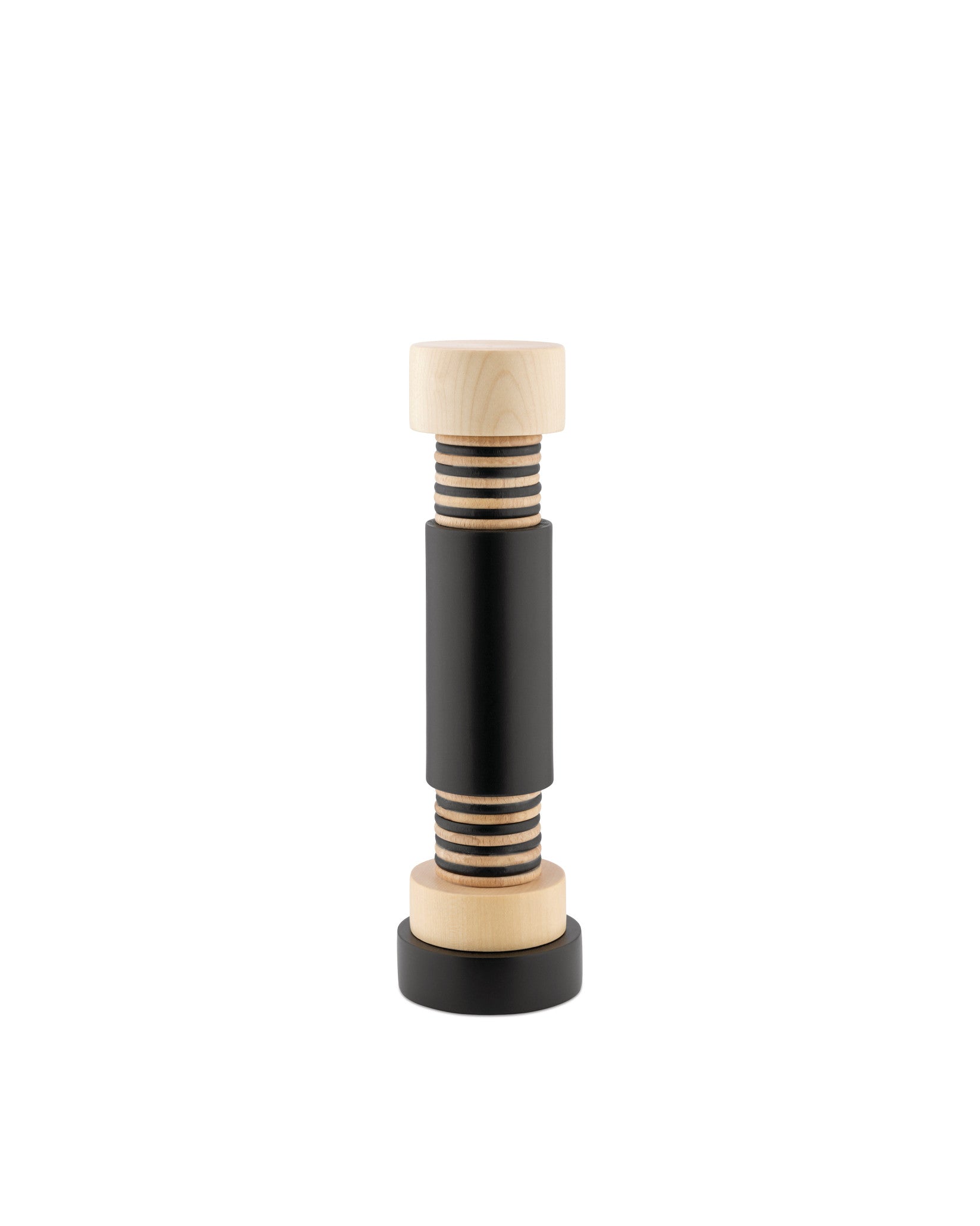 01_MP0215_27ffc312-bba9-42da-aafd-b5c9d1a1eb06.jpg Alessi MP0215 Salz-, Pfeffer- und Gewürzmühle Natural/Schwarz – Bild 1